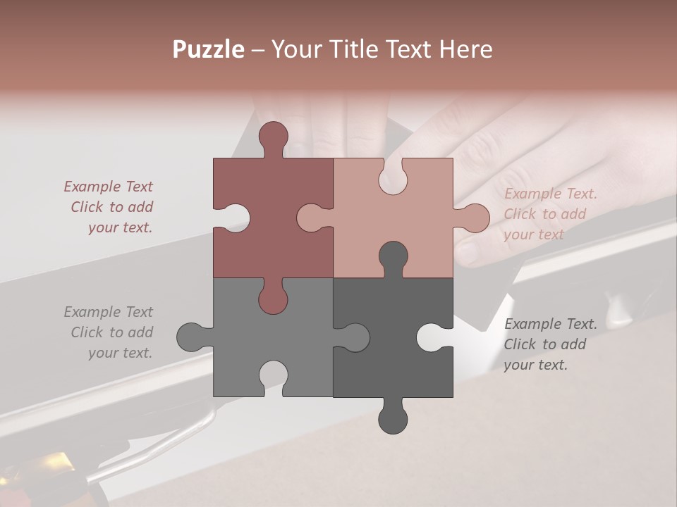 Tuning Ski Hand PowerPoint Template