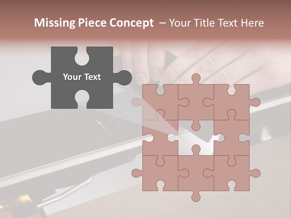 Tuning Ski Hand PowerPoint Template