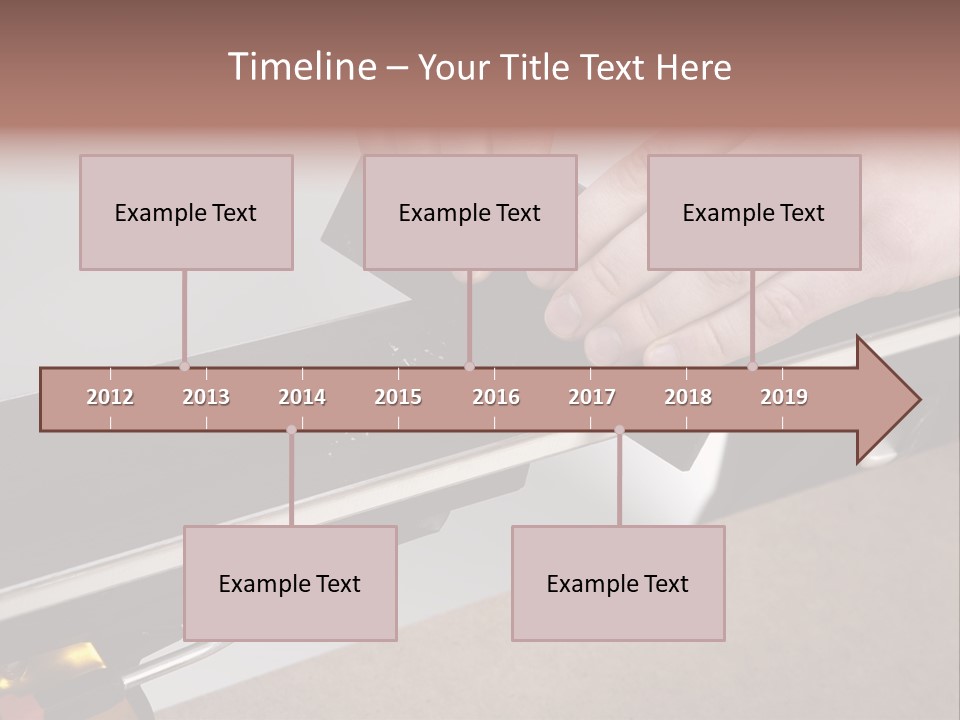 Tuning Ski Hand PowerPoint Template