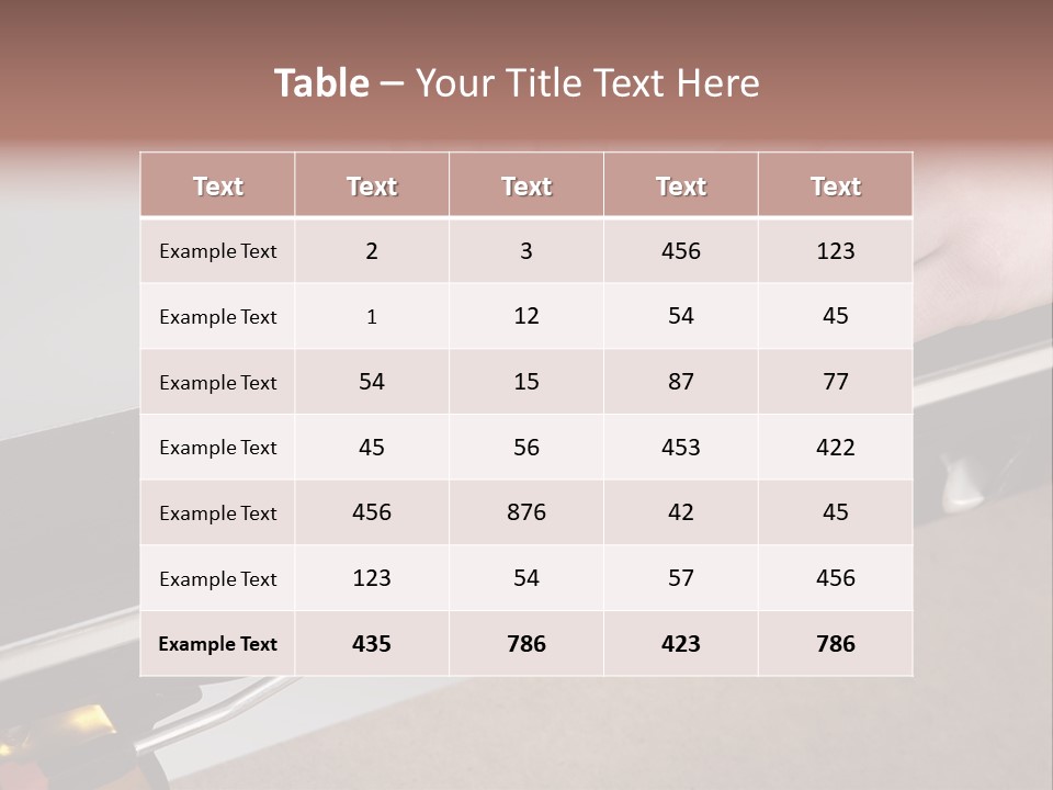 Tuning Ski Hand PowerPoint Template
