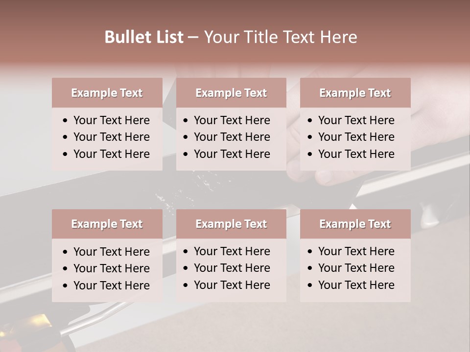 Tuning Ski Hand PowerPoint Template