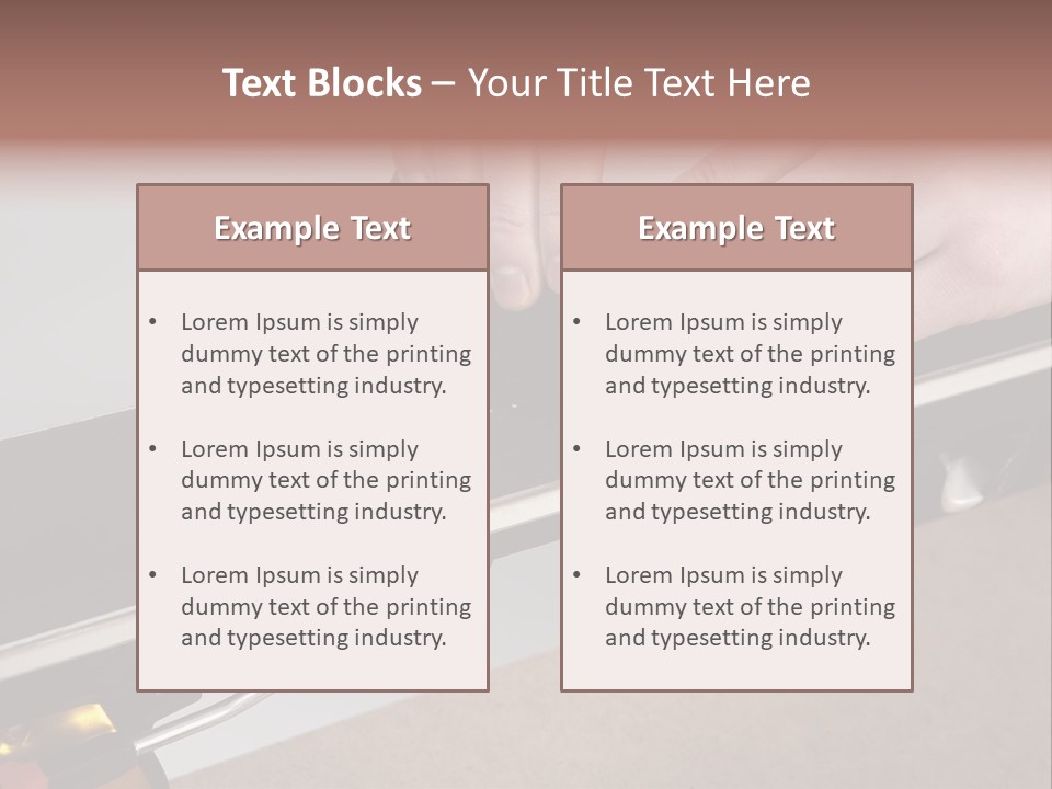 Tuning Ski Hand PowerPoint Template