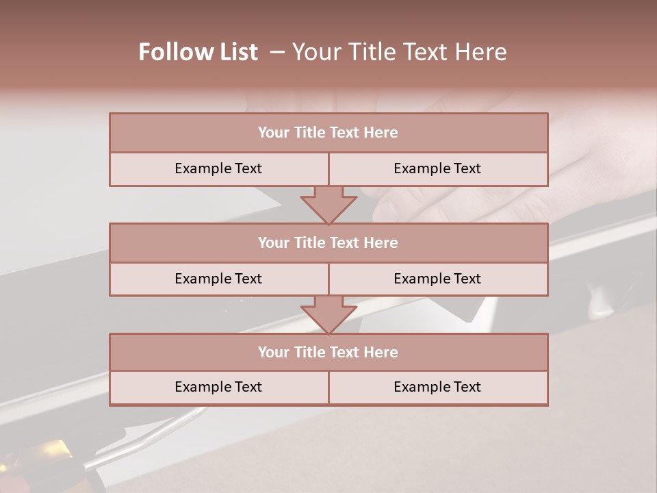 Tuning Ski Hand PowerPoint Template