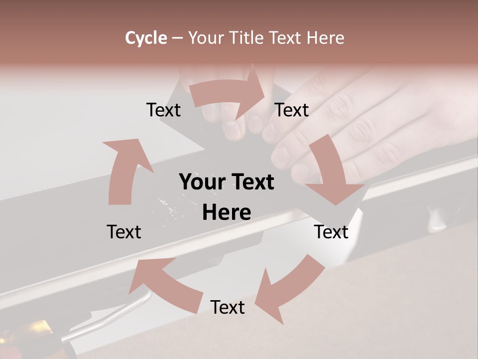 Tuning Ski Hand PowerPoint Template