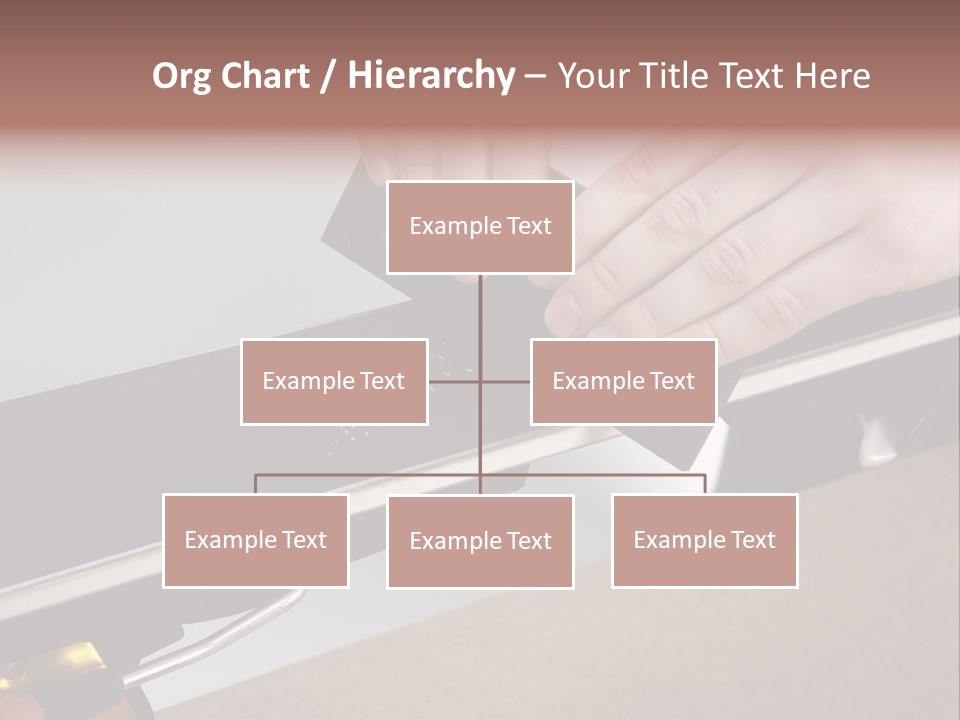 Tuning Ski Hand PowerPoint Template