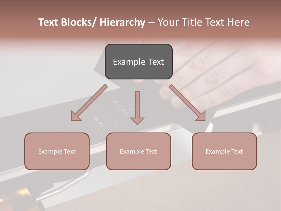 Tuning Ski Hand PowerPoint Template