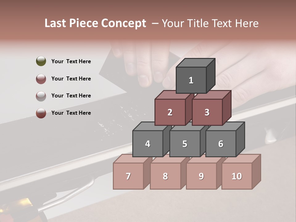 Tuning Ski Hand PowerPoint Template