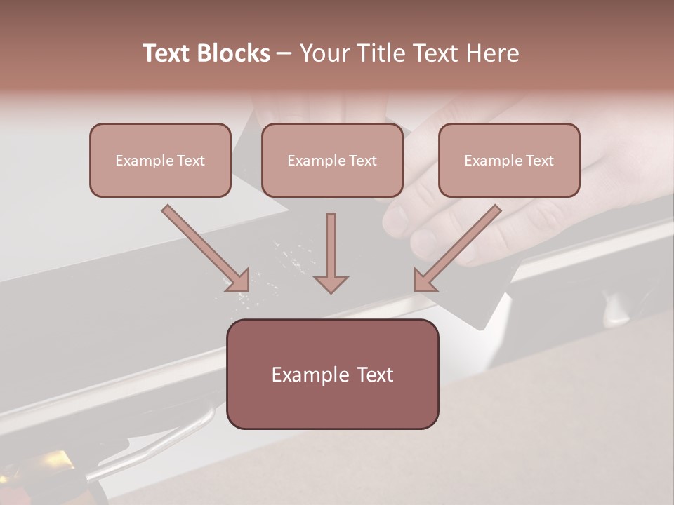 Tuning Ski Hand PowerPoint Template