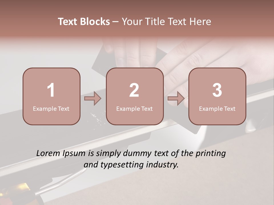 Tuning Ski Hand PowerPoint Template