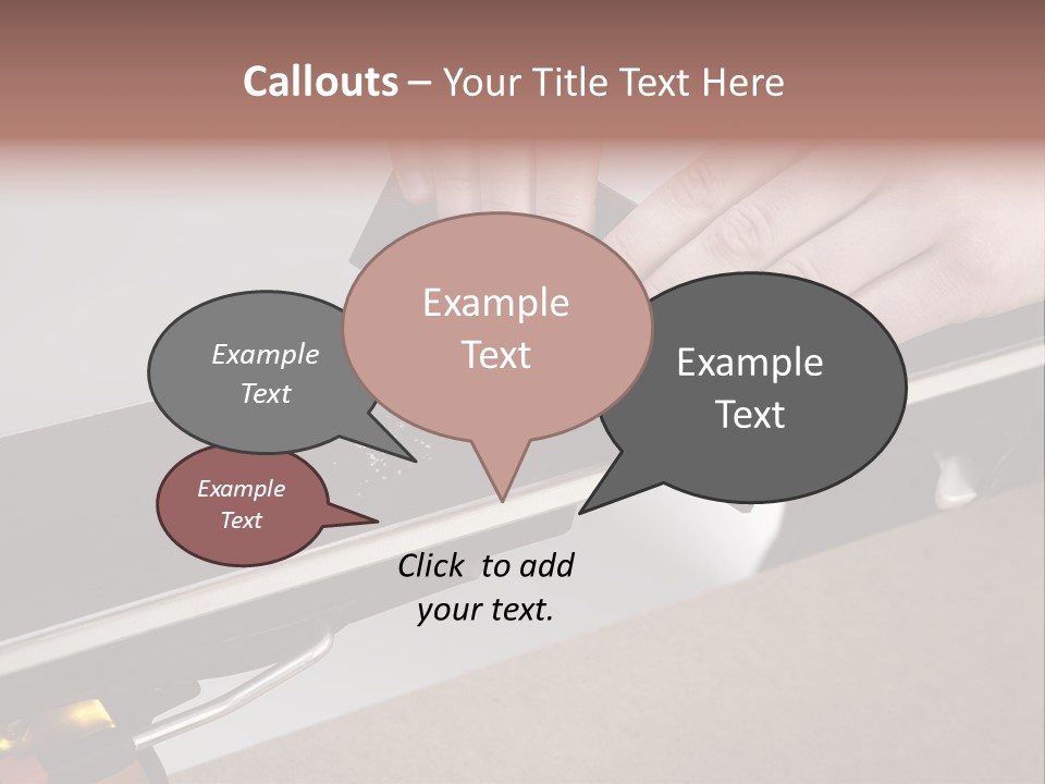 Tuning Ski Hand PowerPoint Template