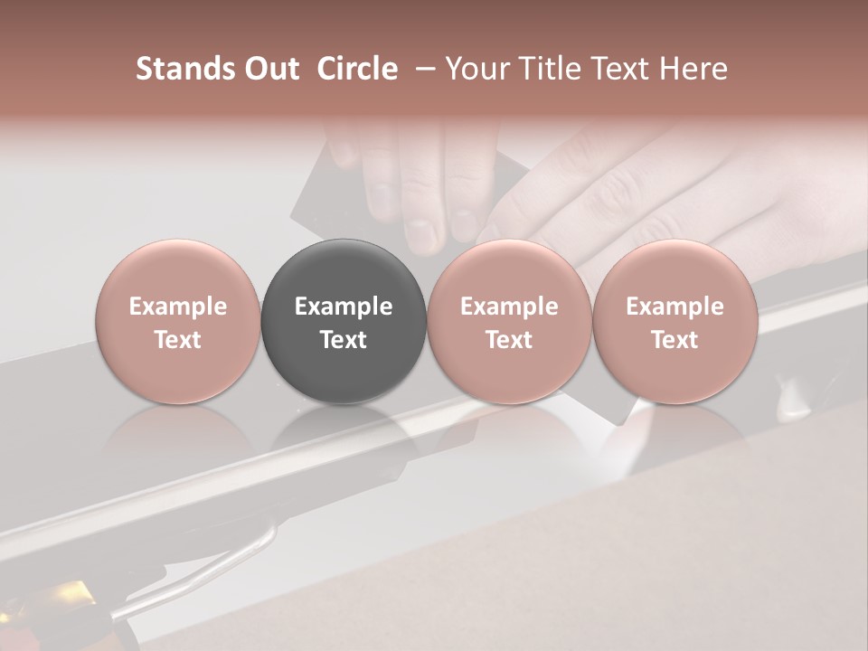 Tuning Ski Hand PowerPoint Template