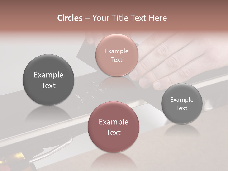 Tuning Ski Hand PowerPoint Template