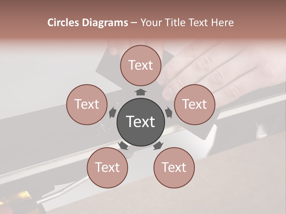 Tuning Ski Hand PowerPoint Template