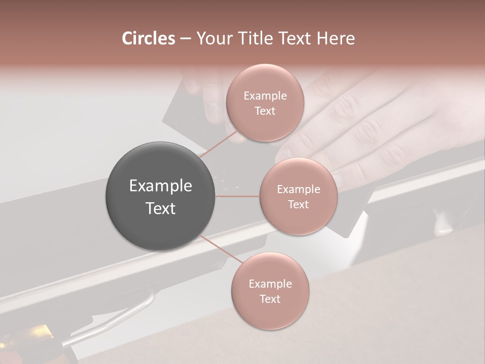 Tuning Ski Hand PowerPoint Template