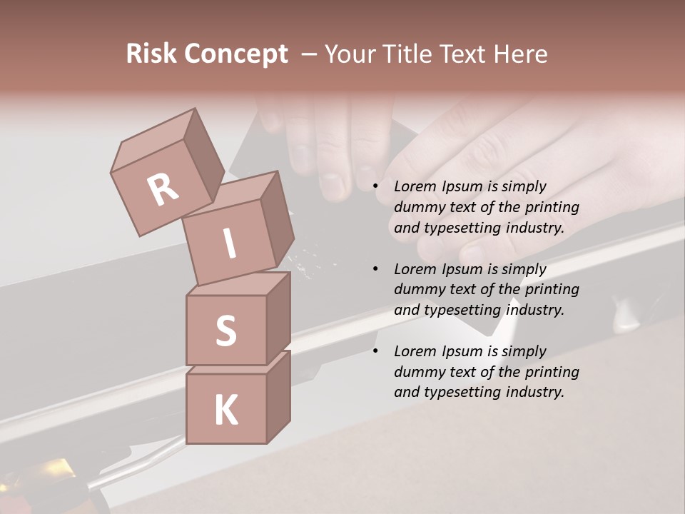 Tuning Ski Hand PowerPoint Template