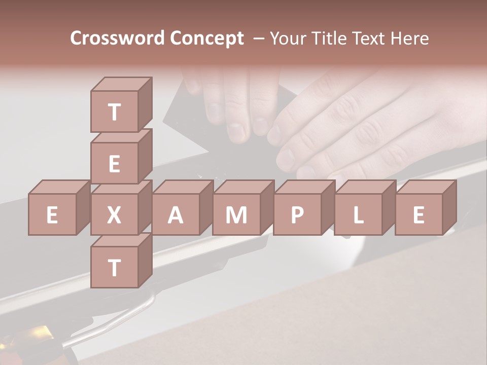 Tuning Ski Hand PowerPoint Template