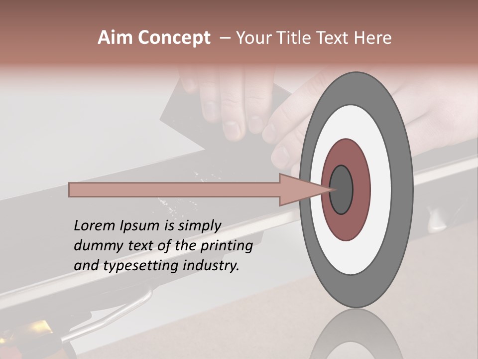 Tuning Ski Hand PowerPoint Template