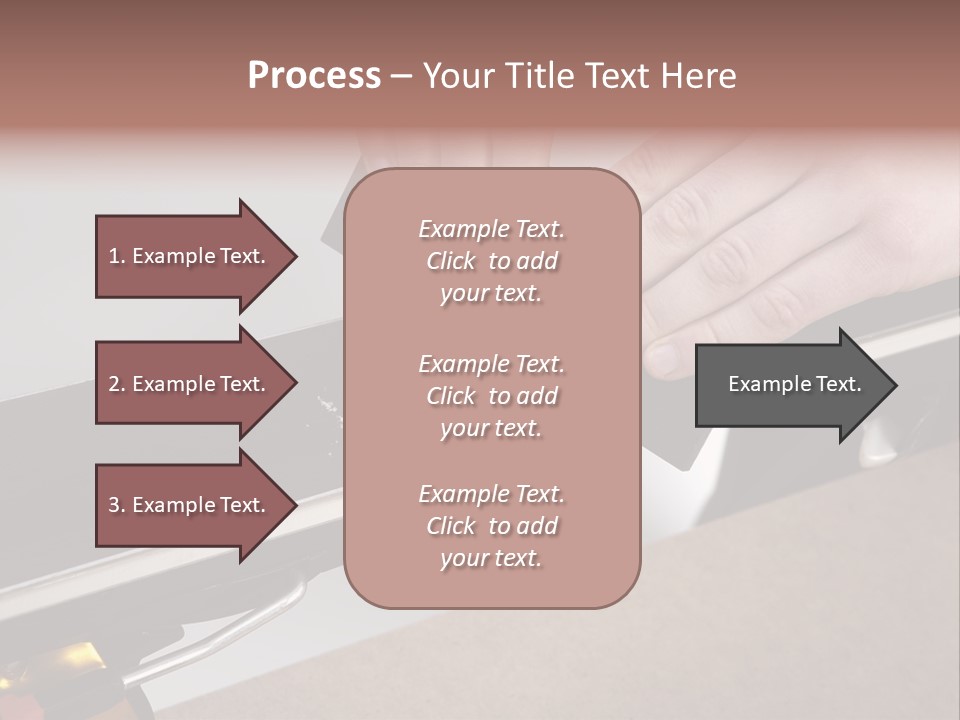 Tuning Ski Hand PowerPoint Template