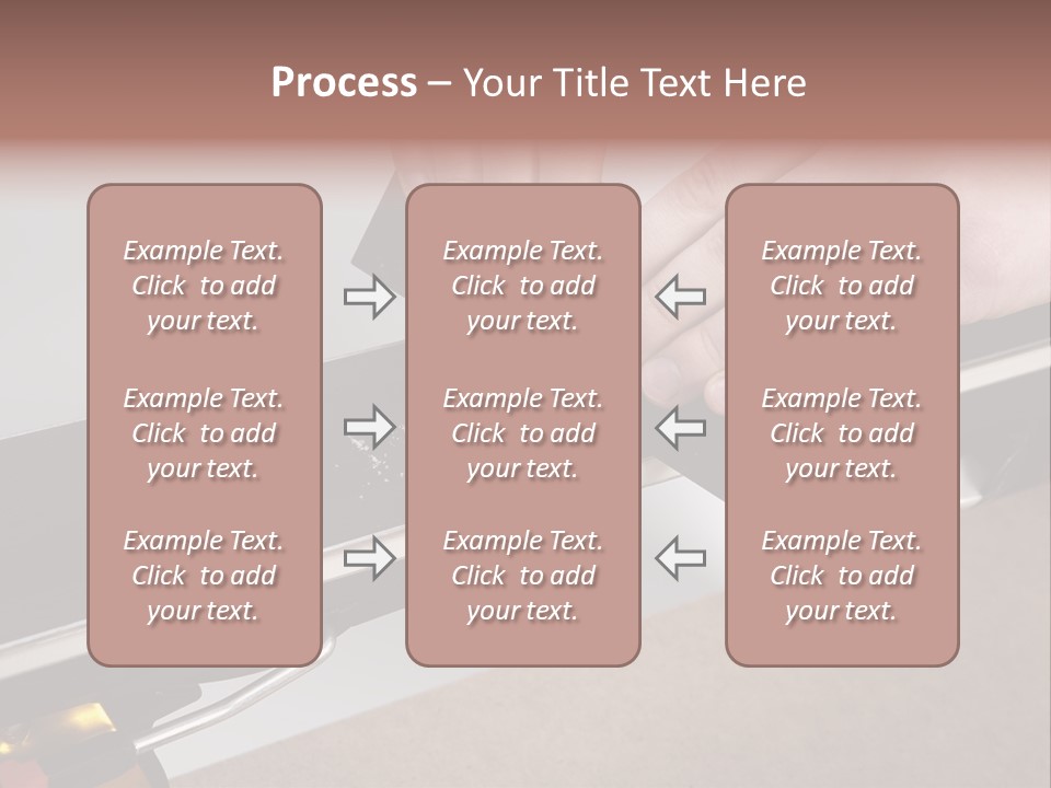 Tuning Ski Hand PowerPoint Template