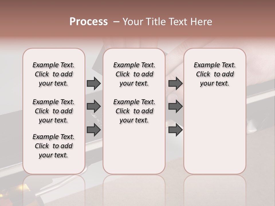 Tuning Ski Hand PowerPoint Template