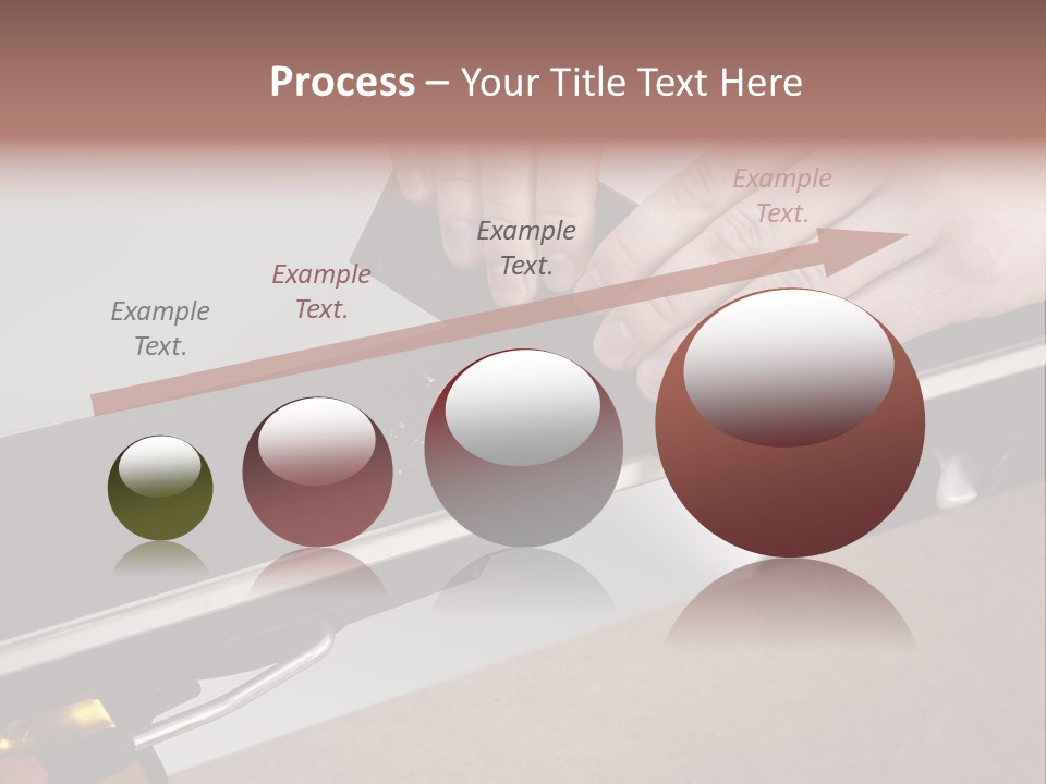 Tuning Ski Hand PowerPoint Template