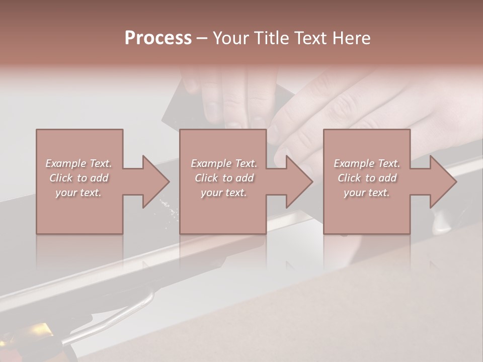 Tuning Ski Hand PowerPoint Template