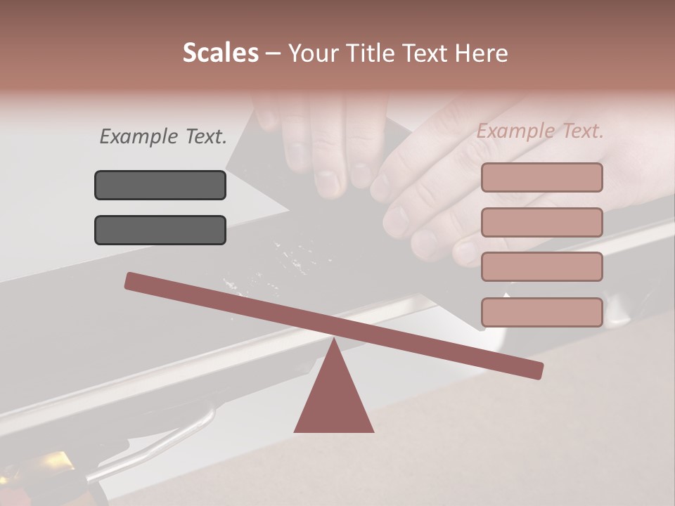 Tuning Ski Hand PowerPoint Template