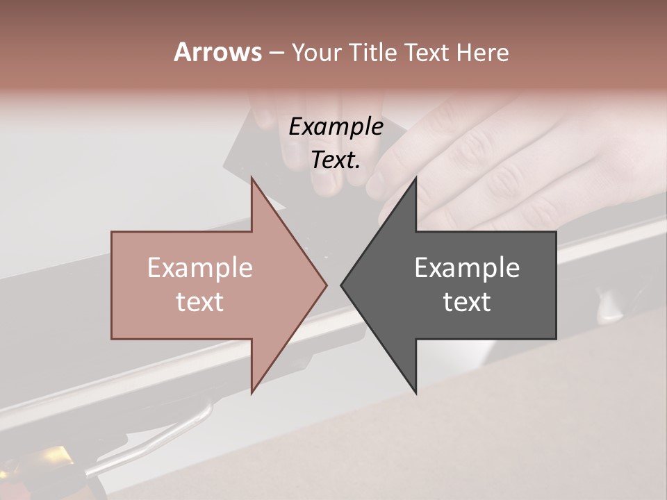 Tuning Ski Hand PowerPoint Template