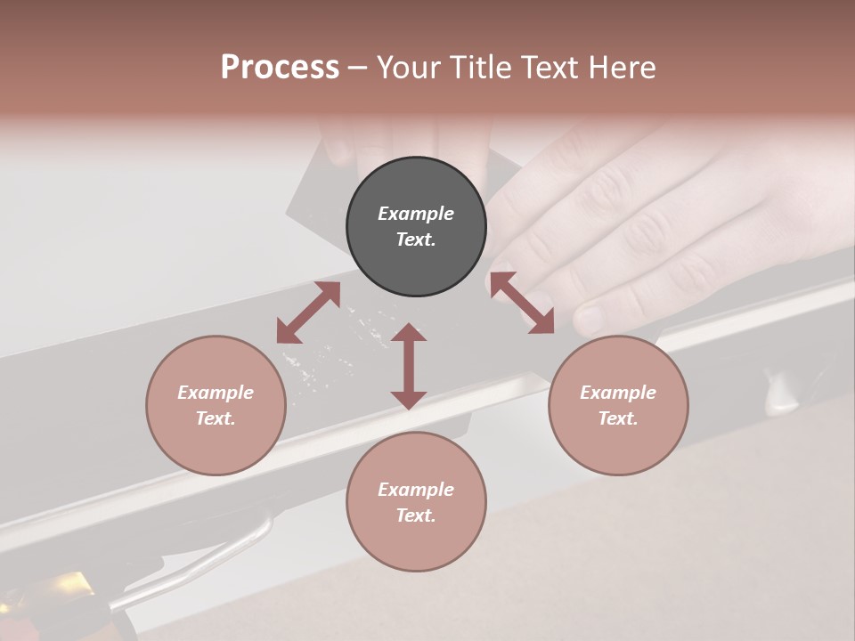 Tuning Ski Hand PowerPoint Template