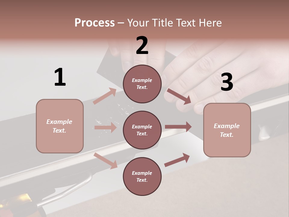 Tuning Ski Hand PowerPoint Template
