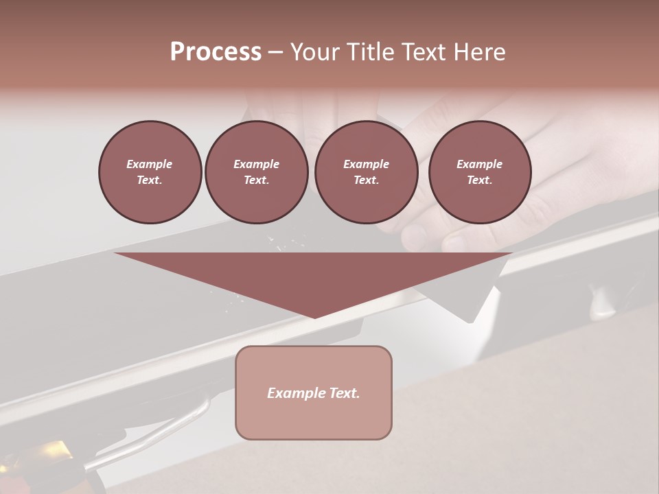 Tuning Ski Hand PowerPoint Template