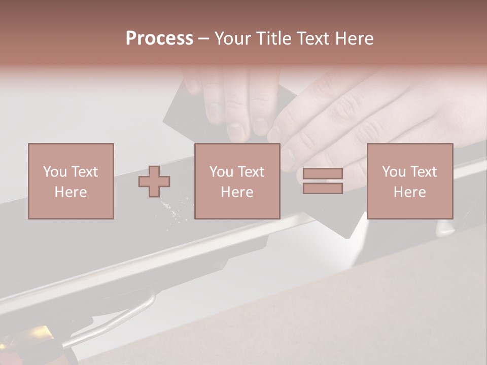 Tuning Ski Hand PowerPoint Template