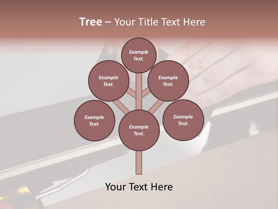 Tuning Ski Hand PowerPoint Template