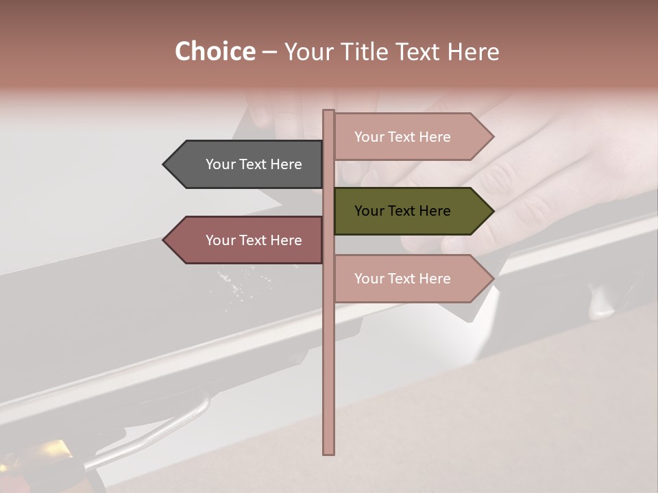 Tuning Ski Hand PowerPoint Template