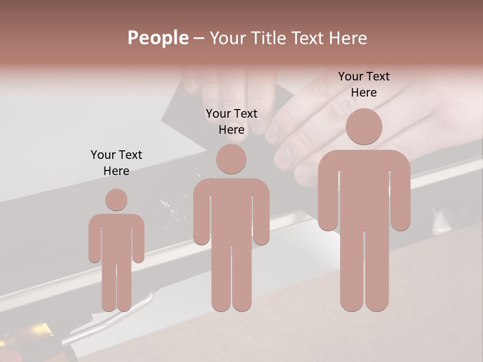 Tuning Ski Hand PowerPoint Template