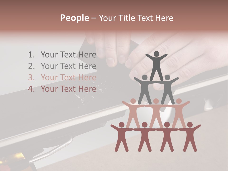 Tuning Ski Hand PowerPoint Template