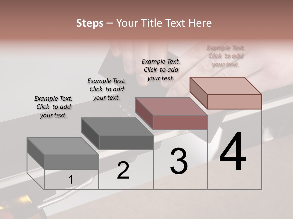 Tuning Ski Hand PowerPoint Template