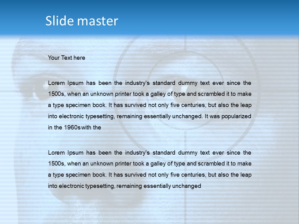 Electronic Light Focus PowerPoint Template