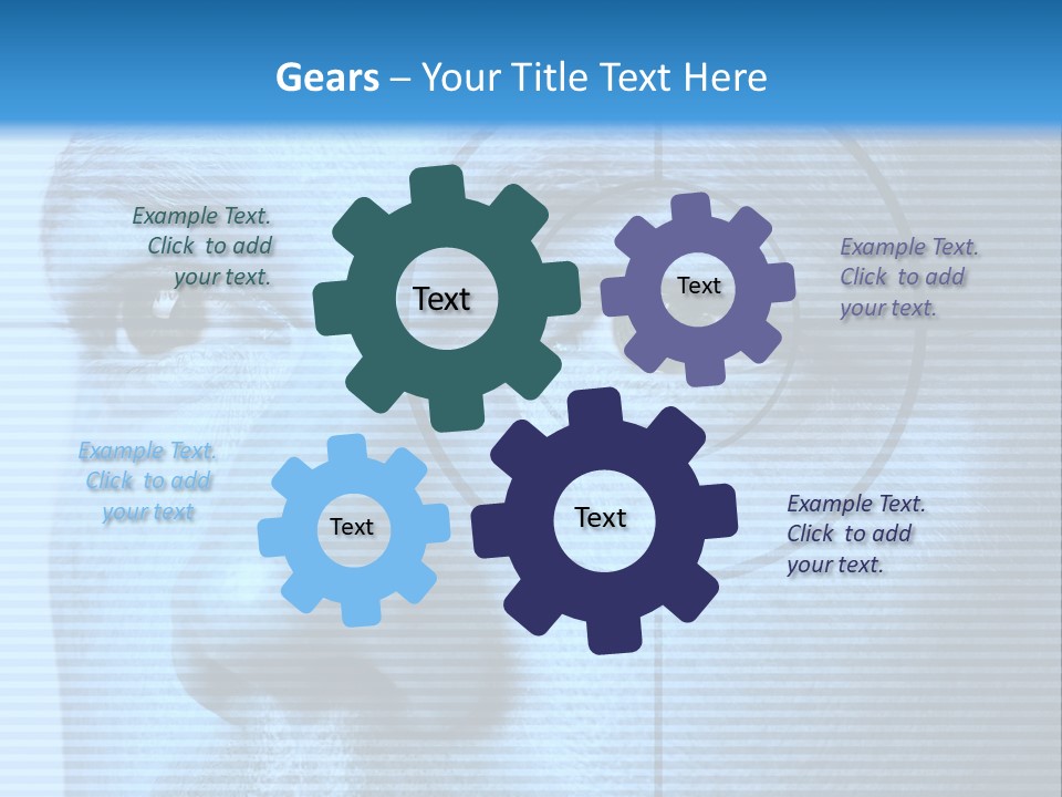 Electronic Light Focus PowerPoint Template