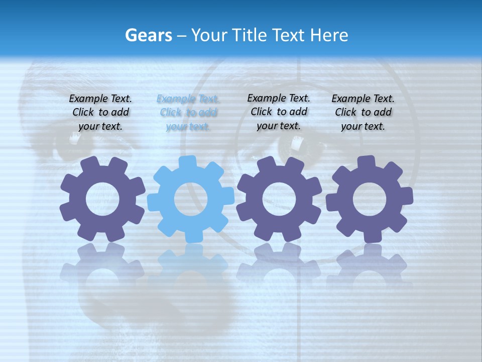 Electronic Light Focus PowerPoint Template