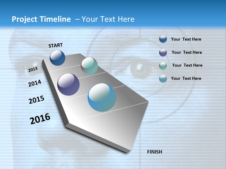 Electronic Light Focus PowerPoint Template