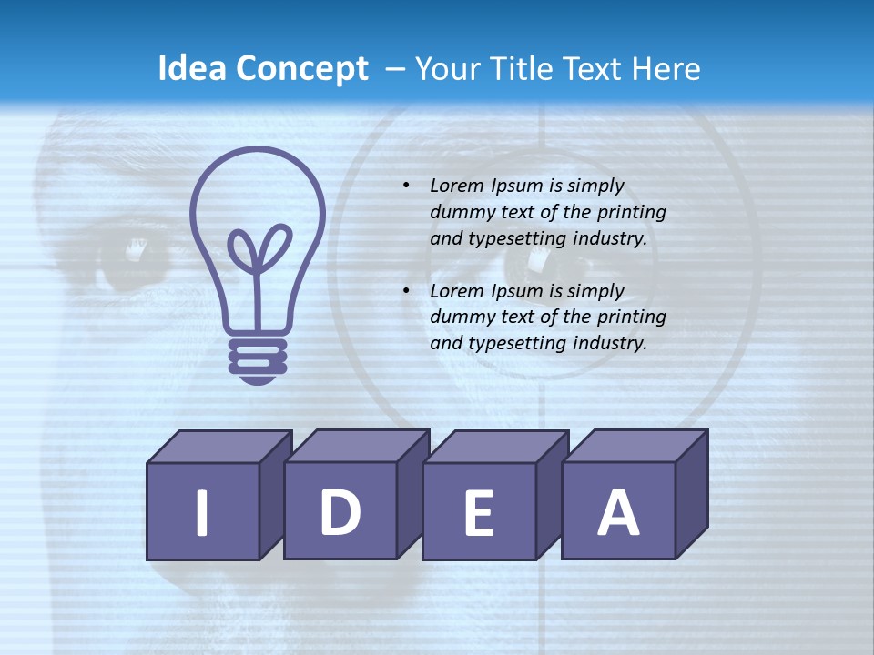 Electronic Light Focus PowerPoint Template