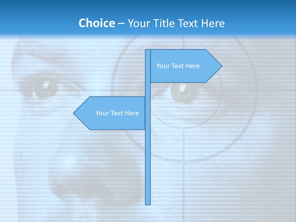 Electronic Light Focus PowerPoint Template