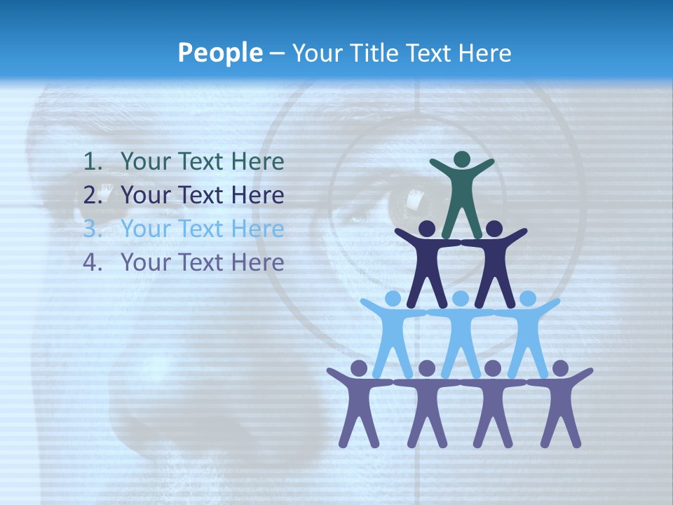 Electronic Light Focus PowerPoint Template