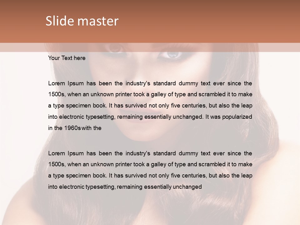 Makeup Color Girl PowerPoint Template