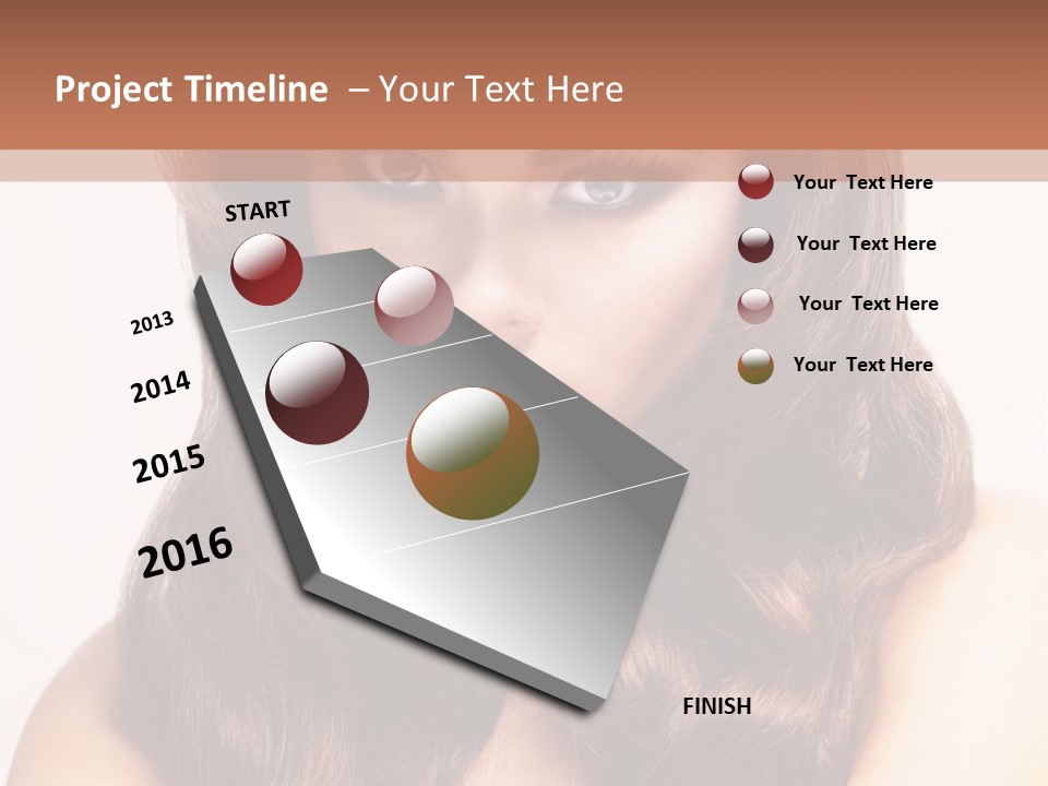 Makeup Color Girl PowerPoint Template