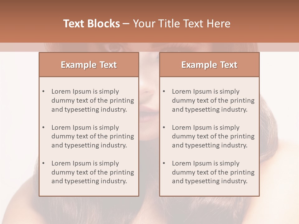 Makeup Color Girl PowerPoint Template