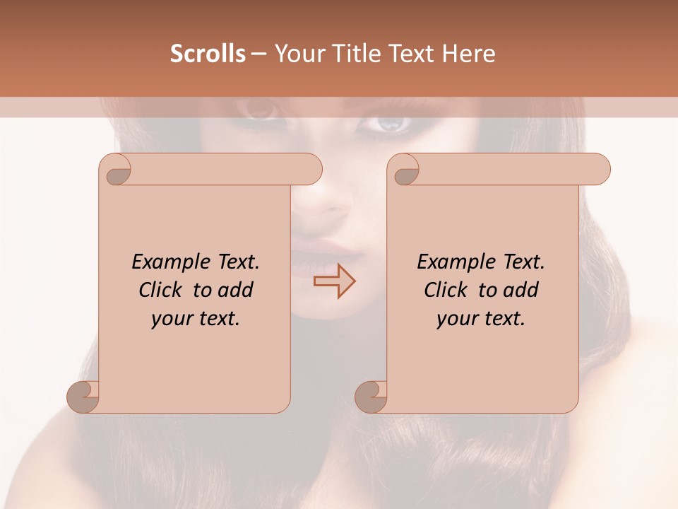 Makeup Color Girl PowerPoint Template