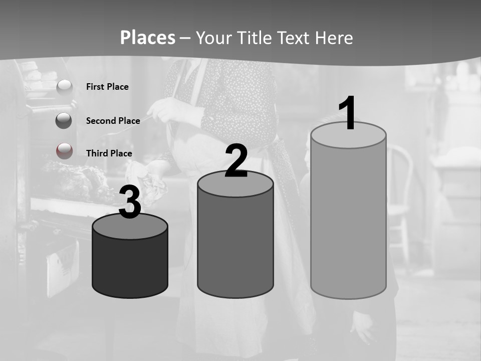 Peek Grandmother  PowerPoint Template