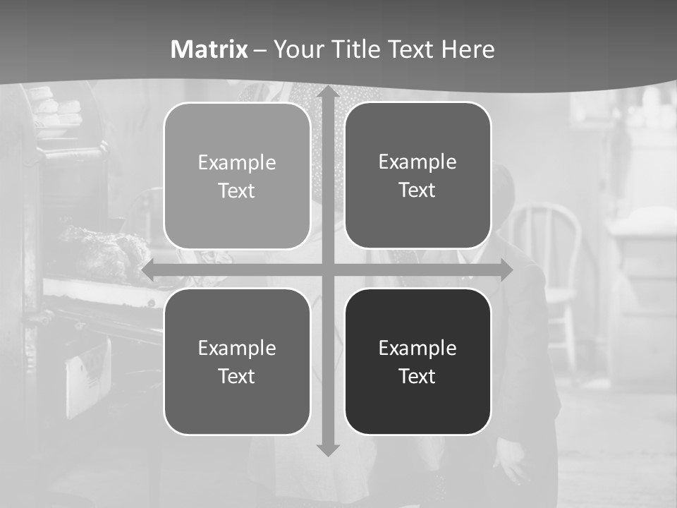 Peek Grandmother  PowerPoint Template